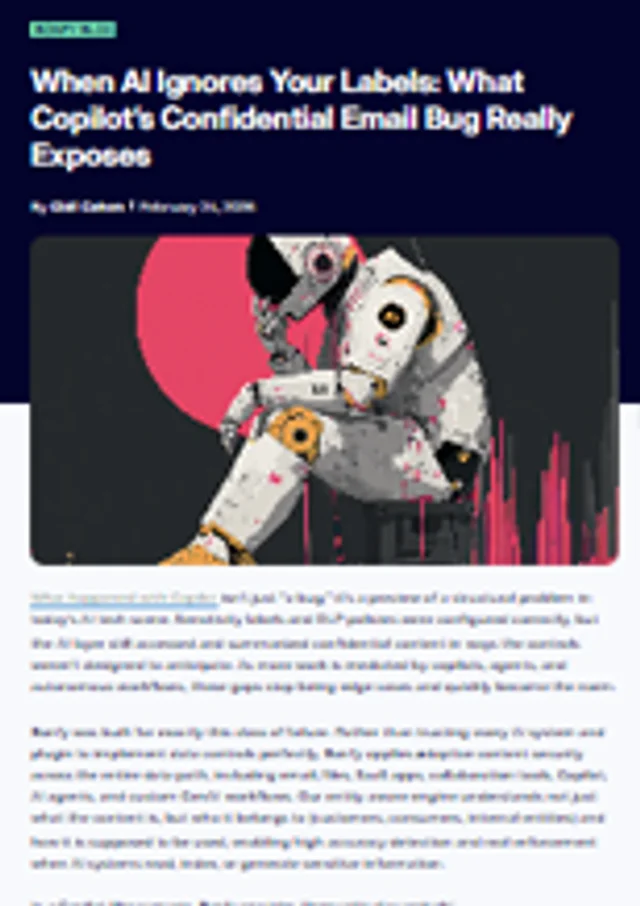 When AI Ignores Your Labels: What Copilot's Confidential Email Bug Really Exposes