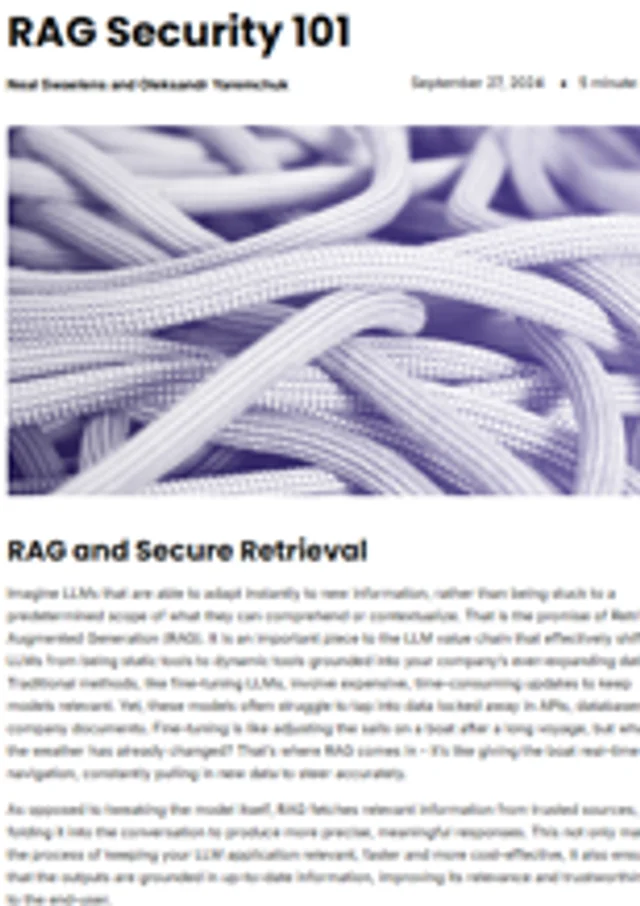 RAG Security 101